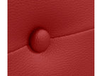 Sunmeub Faux Leather Headboard with Buttons 90x50cm for 80/90cm Beds - Red 88871RZOD