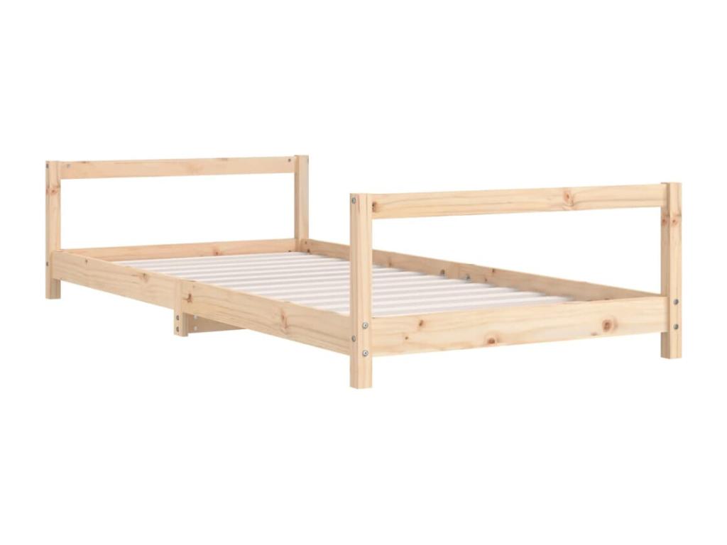 Children's bed frame 90x200 solid pine wood 69631IIGK