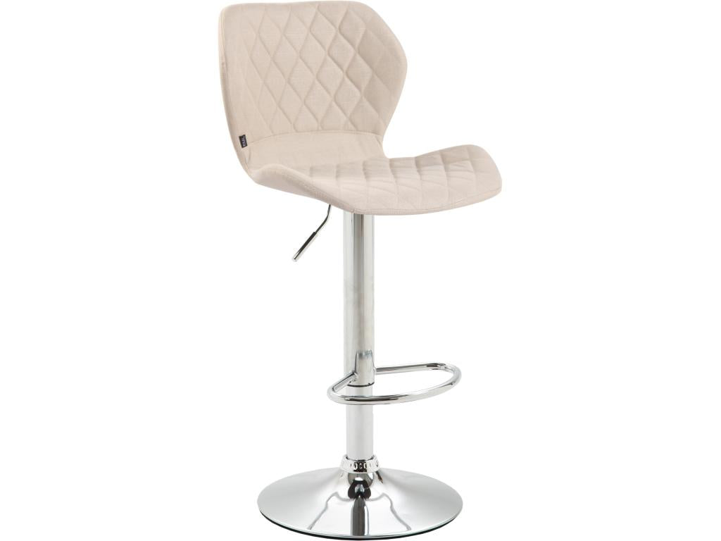 Bar stools - Fabric / Metal - Cream - Sunmeub 31925SNLN