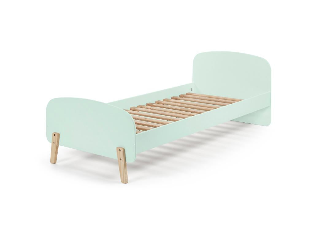 Children's bed 90x200 mint green with slatted base 35807FRPJ