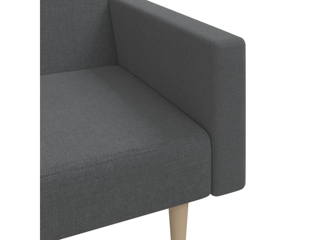 Light grey fabric 2-seater sofa bed 23271HPFW