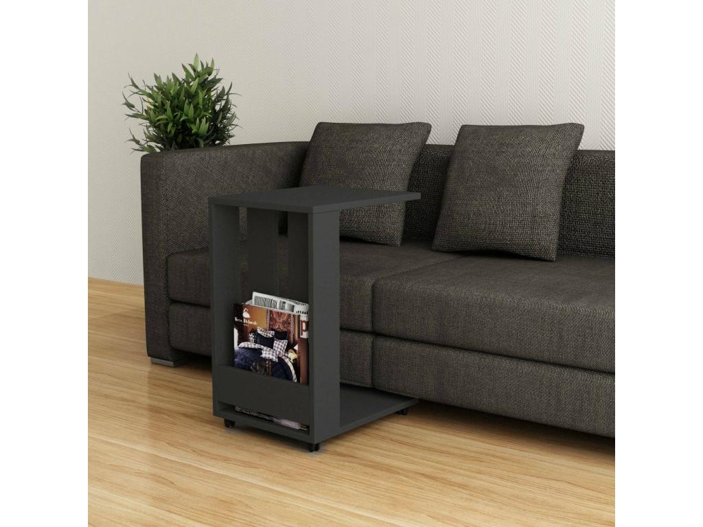 Sunmeub Coffee Table, Magazine Rack for Sofa, Living Room Shelf, 37x45x60 cm, Anthracite, 19941GZOE