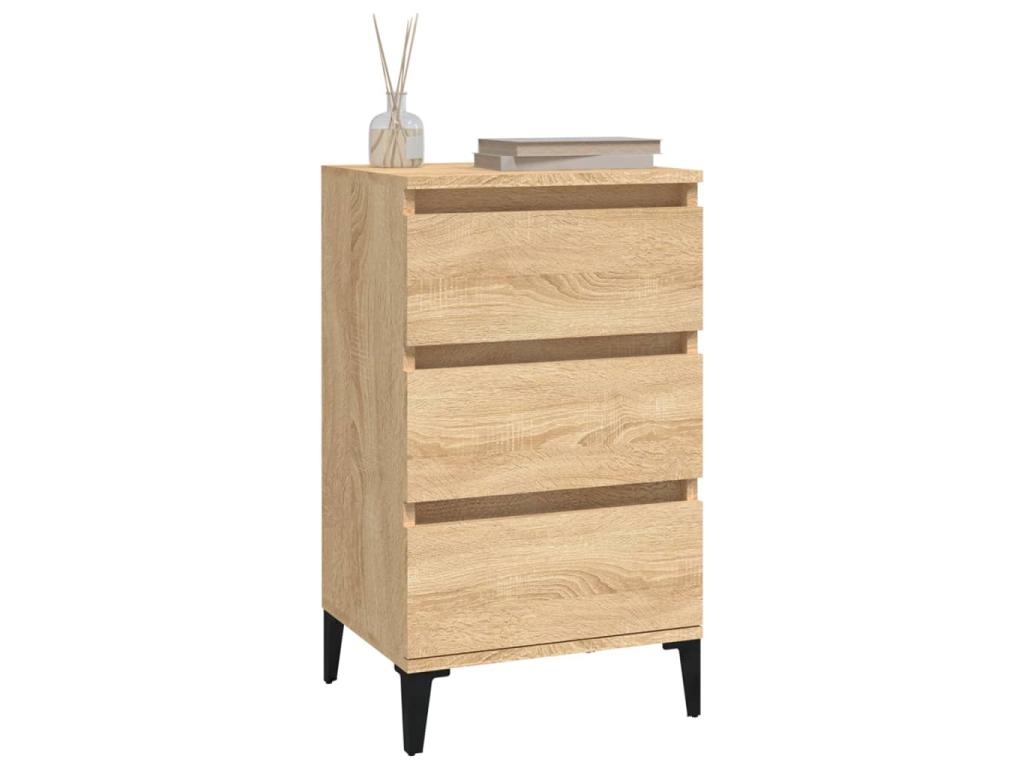 Homeboisstore oak bedside table, 40x35x70 cm, engineered wood, 48871NLPW