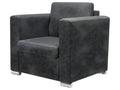 Dark grey fabric armchair 22270ZVDA