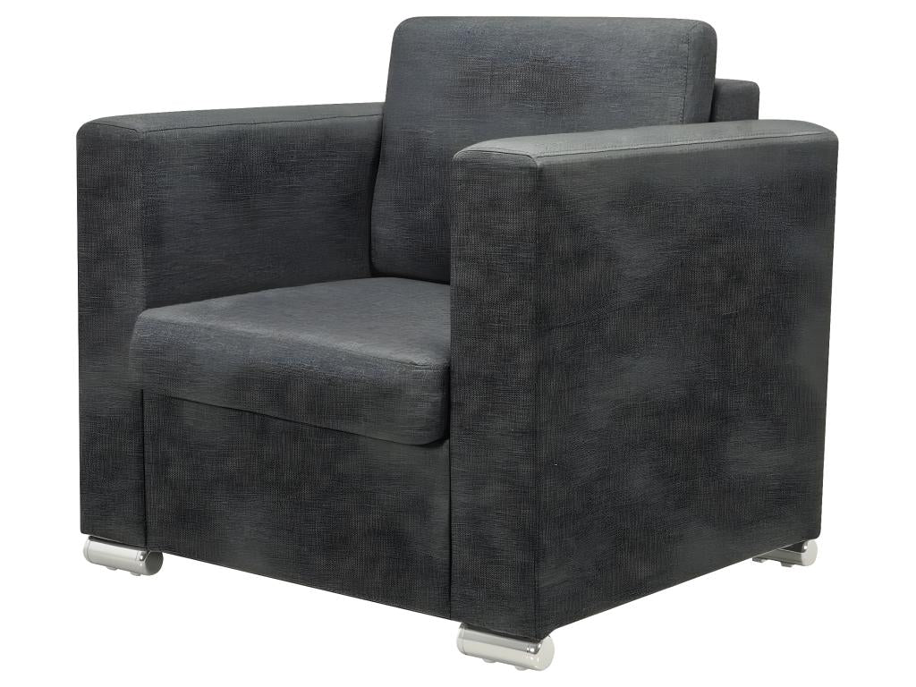 Dark grey fabric armchair 22270ZVDA