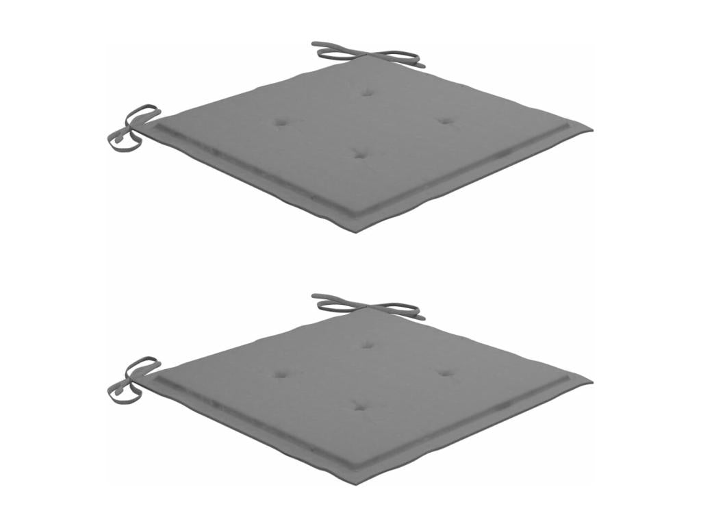 Rocking chair with grey cushion, solid teak wood, 82264OJML