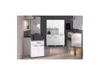 Sunmeub 120cm Sideboard - 1 Drawer and 6 Doors - W 120 x D 40 x H 185 cm - White 38168RCNS
