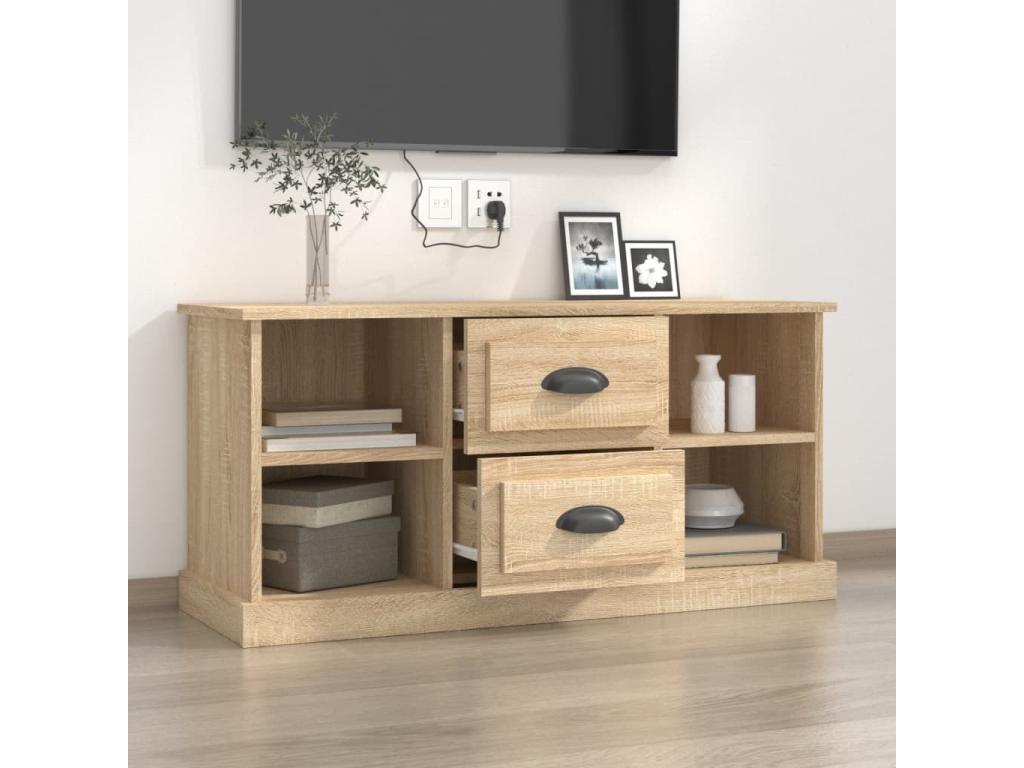 Sunmeub oak TV stand, 99.5x35.5x48 cm, engineered wood, 76353DTEP