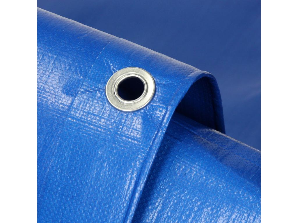 Waterproof PE tarpaulin, 260 g/m², blue, Homeboisstore 74303CBEQ
