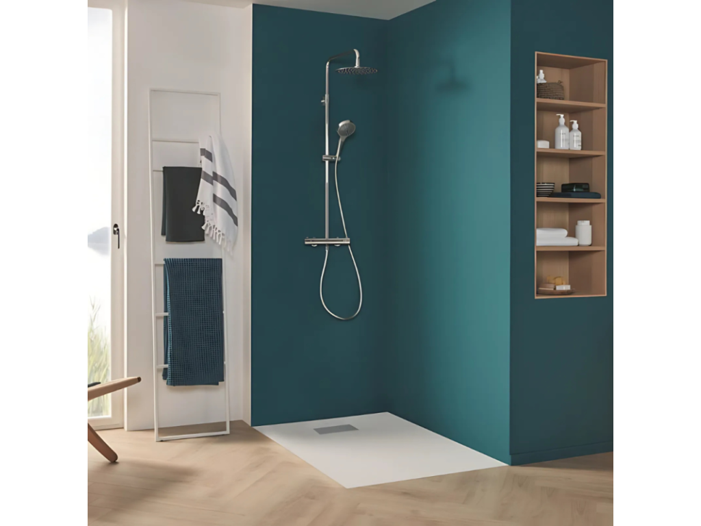 Sunmeub ET Sunmeub Zero Step Shower Tray 100x80 The Sunmeub ceramic with drain cover 09639NVVF