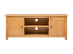 TV stand 110x35x44 cm Solid oak wood 69206UGRA