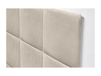 Homeboisstore Upholstered Headboard in High-Quality Corduroy, Homeboisstore Interior Composed of Interchangeable Self-Adhesive Panels, Beige, 140 cm, 50612LHSR