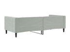 Light grey daybed 90x190 cm velvet 60508VNDT
