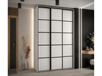Sunmeub 4 Sliding Door Wardrobe 235.2/150/60 3 Doors White/White/Black 11472ZPHM