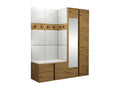 Sunmeub 278 Hallway Unit 186x158x46cm Mirror Oak Sunmeub Faux Leather - Laminate 10233ZIJD