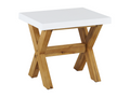 Sunmeub White Concrete Garden Stool 62229PEGO