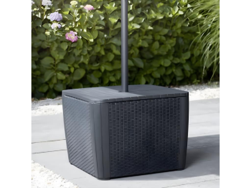 Sunmeub garden side table with parasol hole, Graphite 85226YCVI