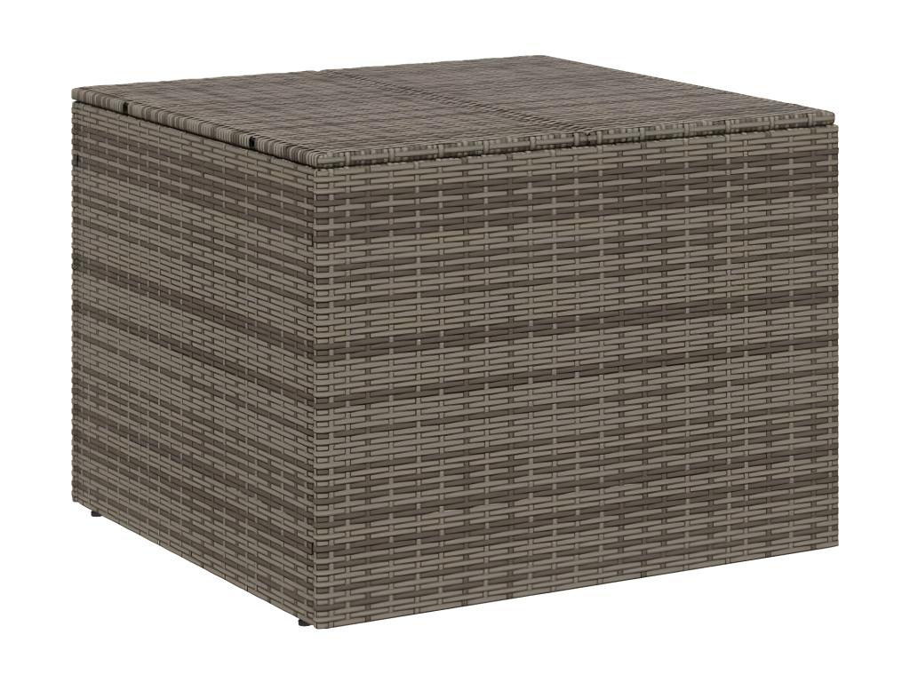 Grey 291L Wicker Resin Garden Storage Box 83648TGFC