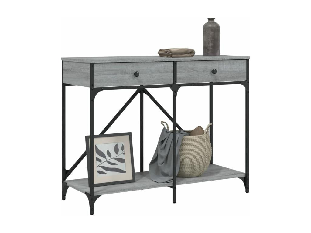 Sunmeub console table, grey, 100x39x78.5 cm, engineered wood, 75930MSLS
