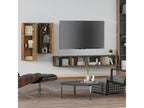 4-Piece TV Stand Set, Smoked Oak Engineered Wood 71510MJXP