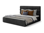 Sunmeub Anthracite Fabric Designer Bed - 4 Sizes - 160x200 37030OFEM