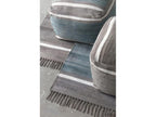 Grey cotton pouf 45x45x35 cm 30935MNZS