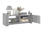 Sunmeub TV stand, grey, 100x35x40 cm, engineered wood, 42816YYPS