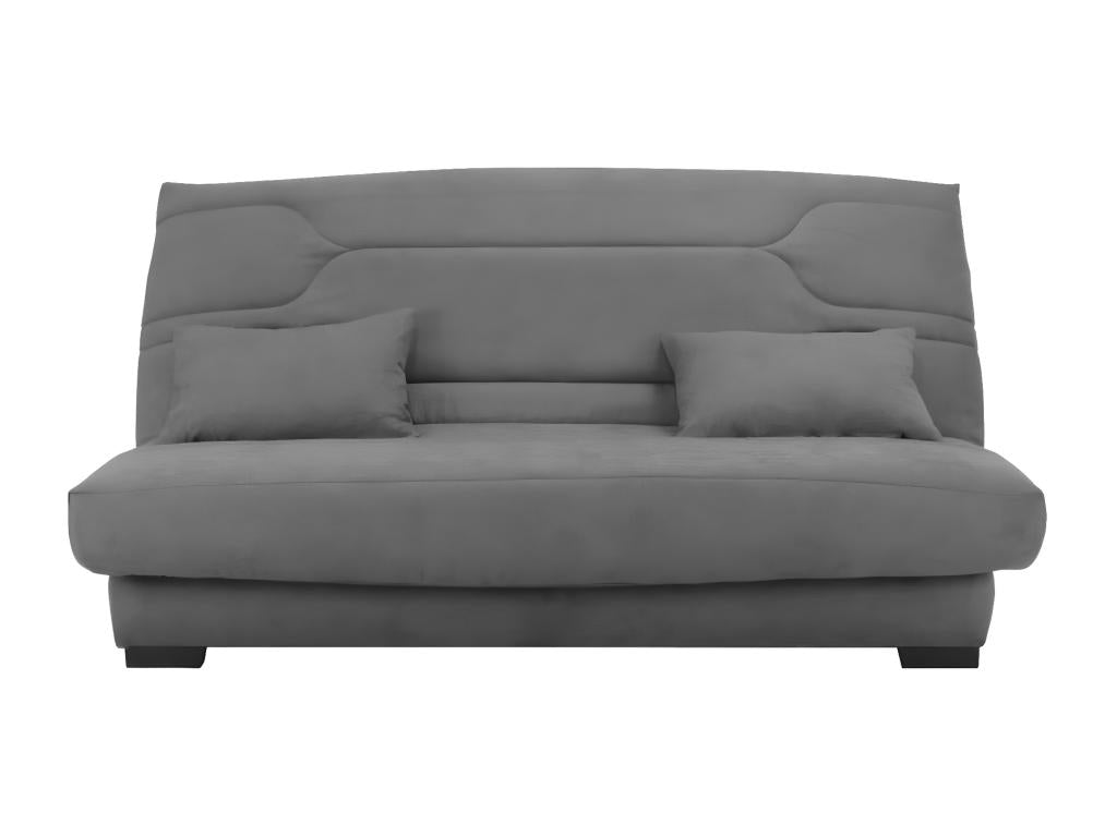 Sunmeub fabric click-clack sofa with storage, 15cm mattress, 207cm height - Grey 38411FCMO
