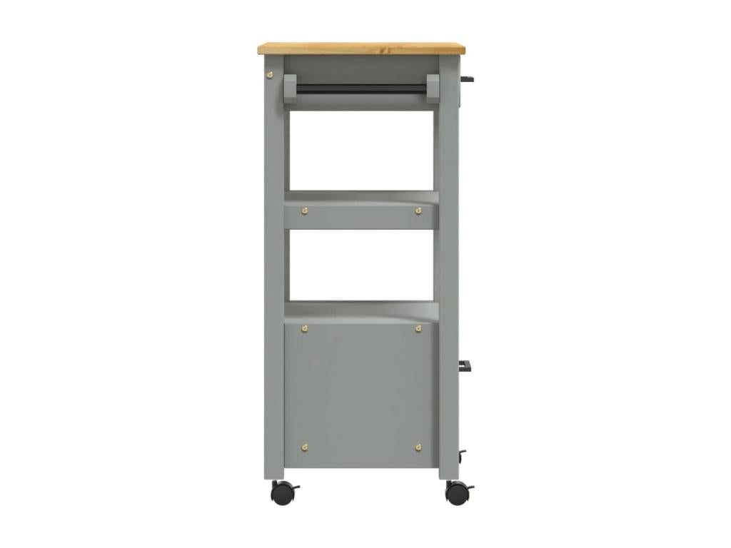 Sunmeub Kitchen Trolley 48x40x90 cm Solid Pine Wood 38219HZCM