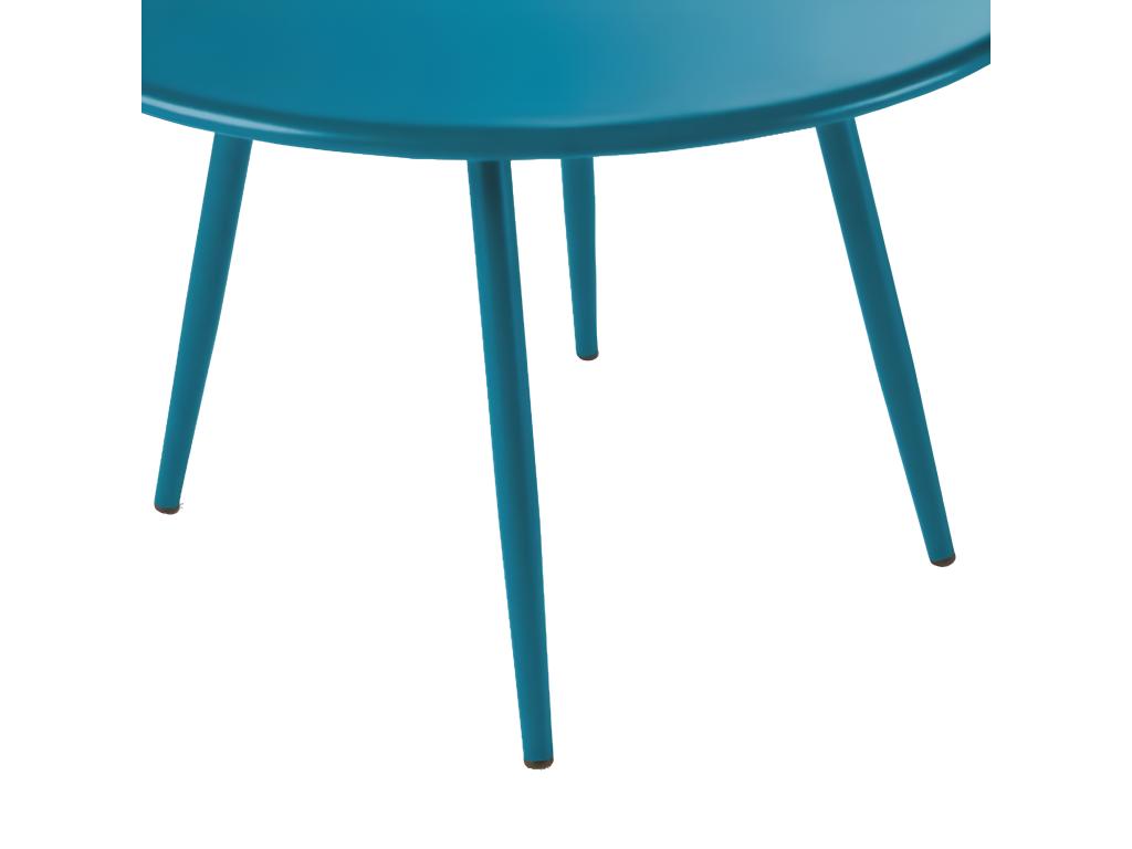 Set of 2 Sunmeub 79542YASD blue steel garden coffee tables