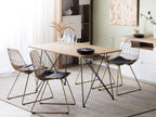 Homeboisstore Dining Table Light Brown 140 cm 80 cm 19605BCCX