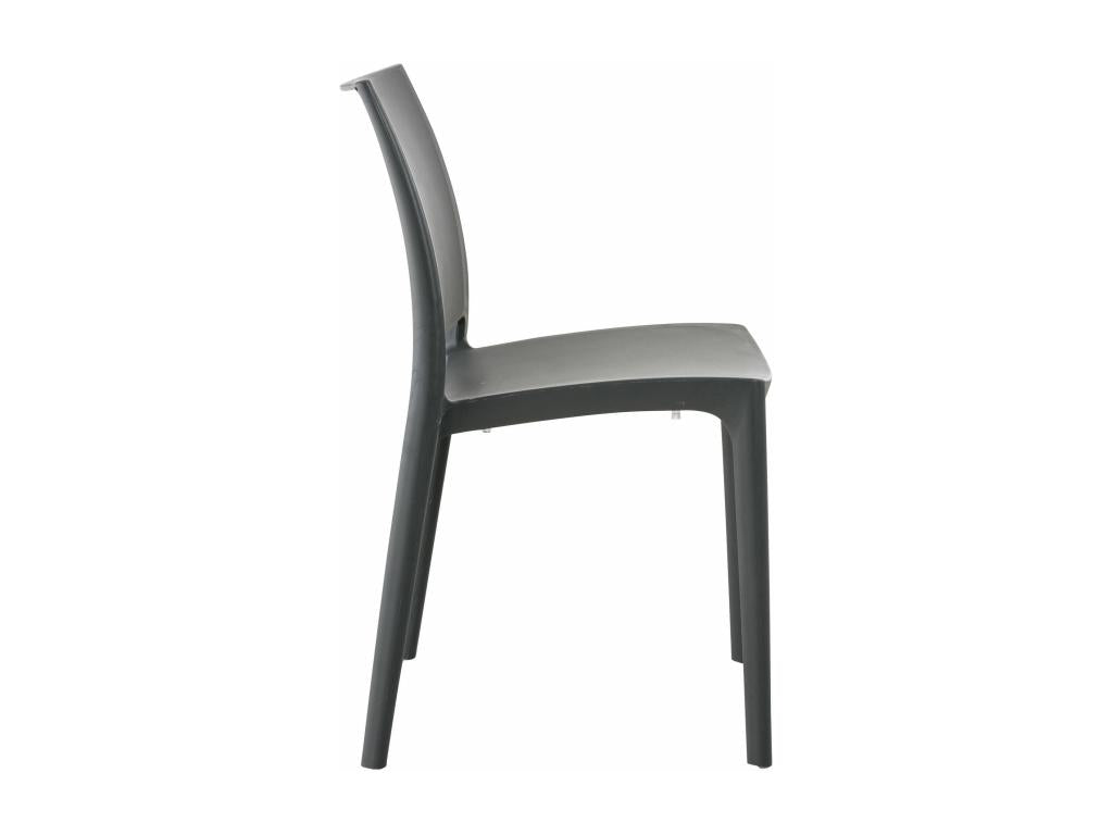 Garden chairs - Plastic / Plastic - Dark grey - Sunmeub 36785HBIS