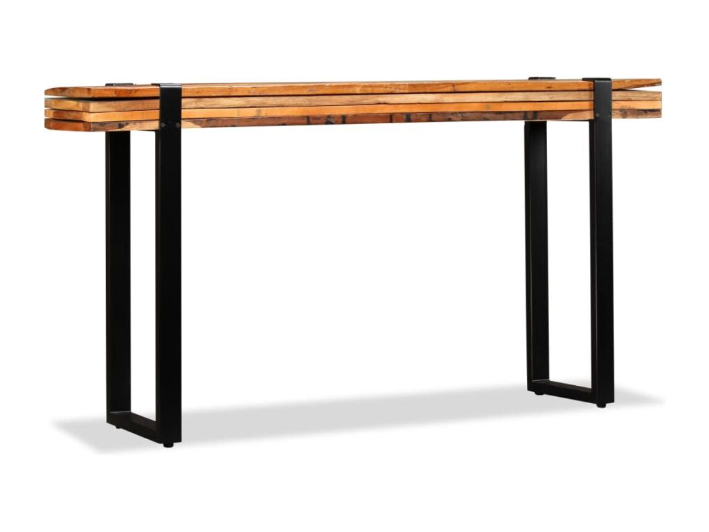 Adjustable console table made of solid reclaimed wood 86972GCIJ