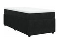 Sunmeub bed base and mattress, black, 80x200 cm, velvet, 77743TWQT