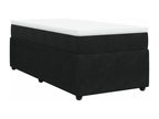 Sunmeub bed base and mattress, black, 80x200 cm, velvet, 77743TWQT