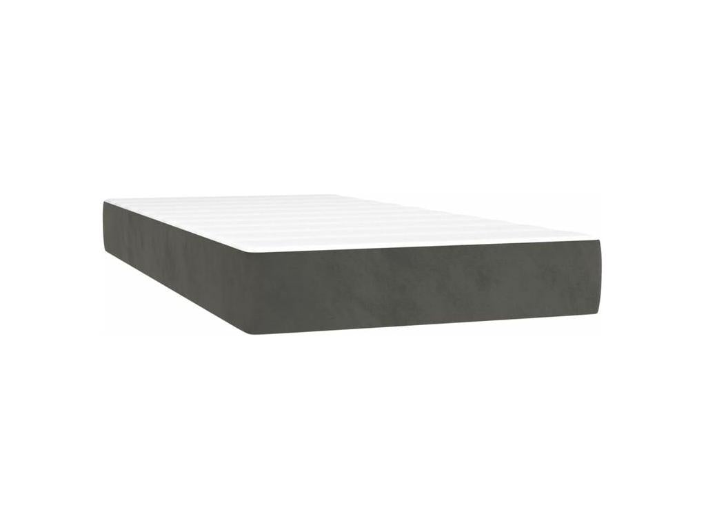 Sunmeub bed base with mattress, dark grey, 100x200 cm, 14351OPJB