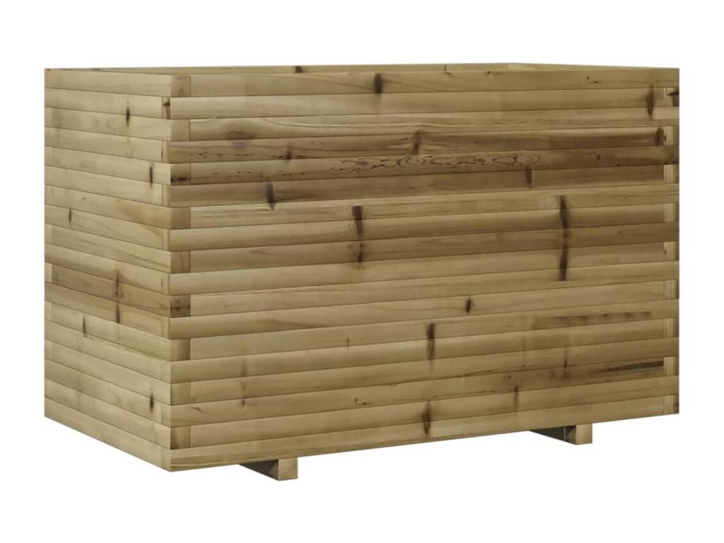 Planter 110x60x72 cm impregnated pine wood 98046HQEW