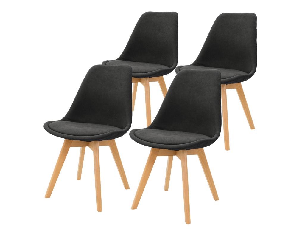 Set of 4 Dining Chairs, Living Room Chairs, Kitchen Chairs in Linen, Chai 22488MQXZ