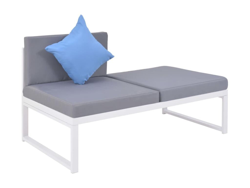 4-piece garden furniture set with cushions, aluminum and Sunmeub 59216VDWQ