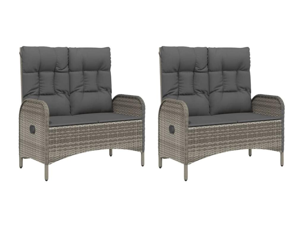 5-Piece Garden Dining Set with Cushions, Grey 79098YAAY