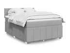 Sunmeub bed base with mattress, light grey, 160x200cm, fabric, 57635LGYT