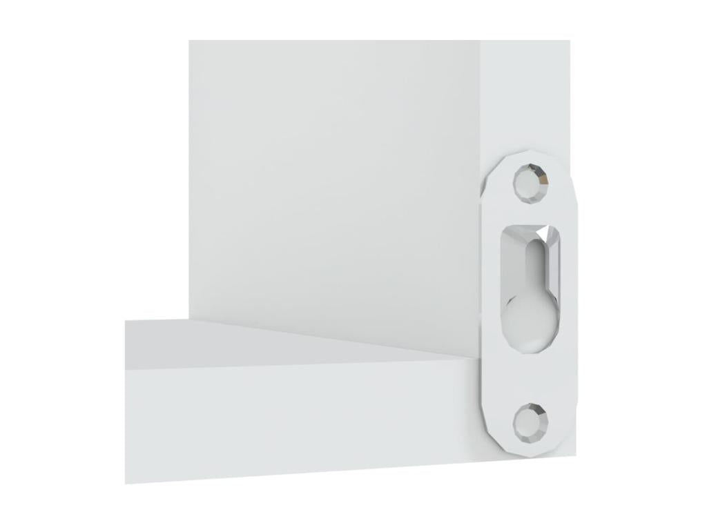 Corner wall shelf, 2 pcs, white, 40x40x50 cm, 88594MDTD