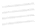 Wall shelves, 4 pcs, White, 100x9x3 cm, 89885PSYJ