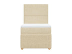 Bed base with mattress, Cream 80x200 cm, Fabric, 74369JWPD, available at Homeboisstore