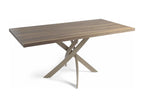 Sunmeub rectangular table in walnut wood and fiberglass - Dimensions: L 160 x W 95 x H 75 cm 58673CSUU