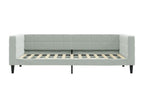 Light grey daybed 100x200 cm velvet 98119XSRG