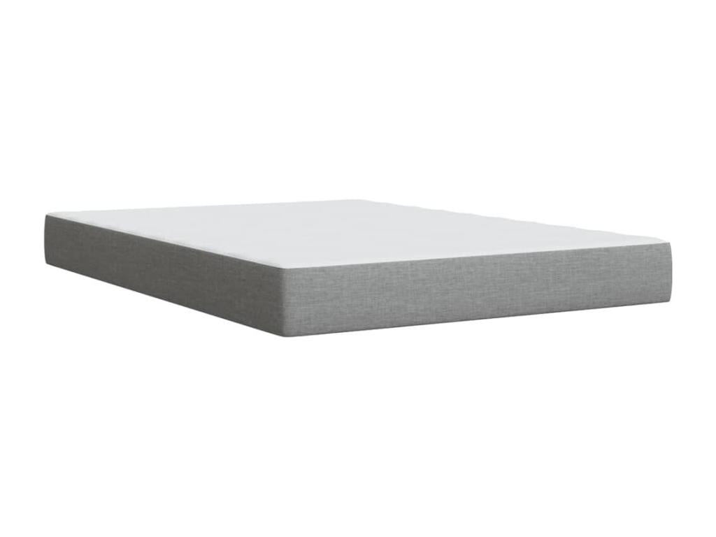 Sunmeub bed base with mattress, light grey, 160x200cm, fabric, 57635LGYT