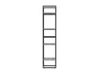 Sunmeub 4-tier bookcase, grey, 40x30x140 cm, wood, 27948EKLN