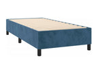 Upholstered bed base and mattress with LED lighting, dark blue, 90x190cm, velvet, 76664SQWT