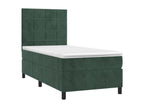 Sunmeub bed base and mattress with LED light, dark green, 90x200 cm, 86704ASGZ